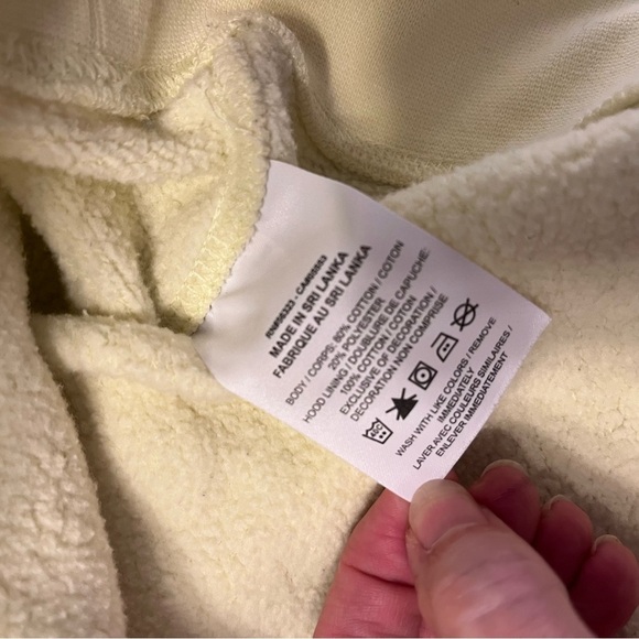 Nike Fleece Yellow Hoodie With Front Pocket Men's Size Large - Picture 11 of 12